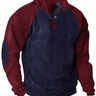Pullover uomo a blocchi di colore con collo alto