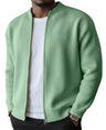 Cardigan uomo a coste con zip