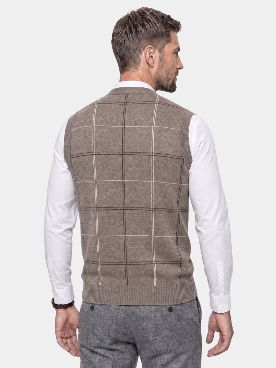Gilet Academic in maglia a quadri - Aurelio Club