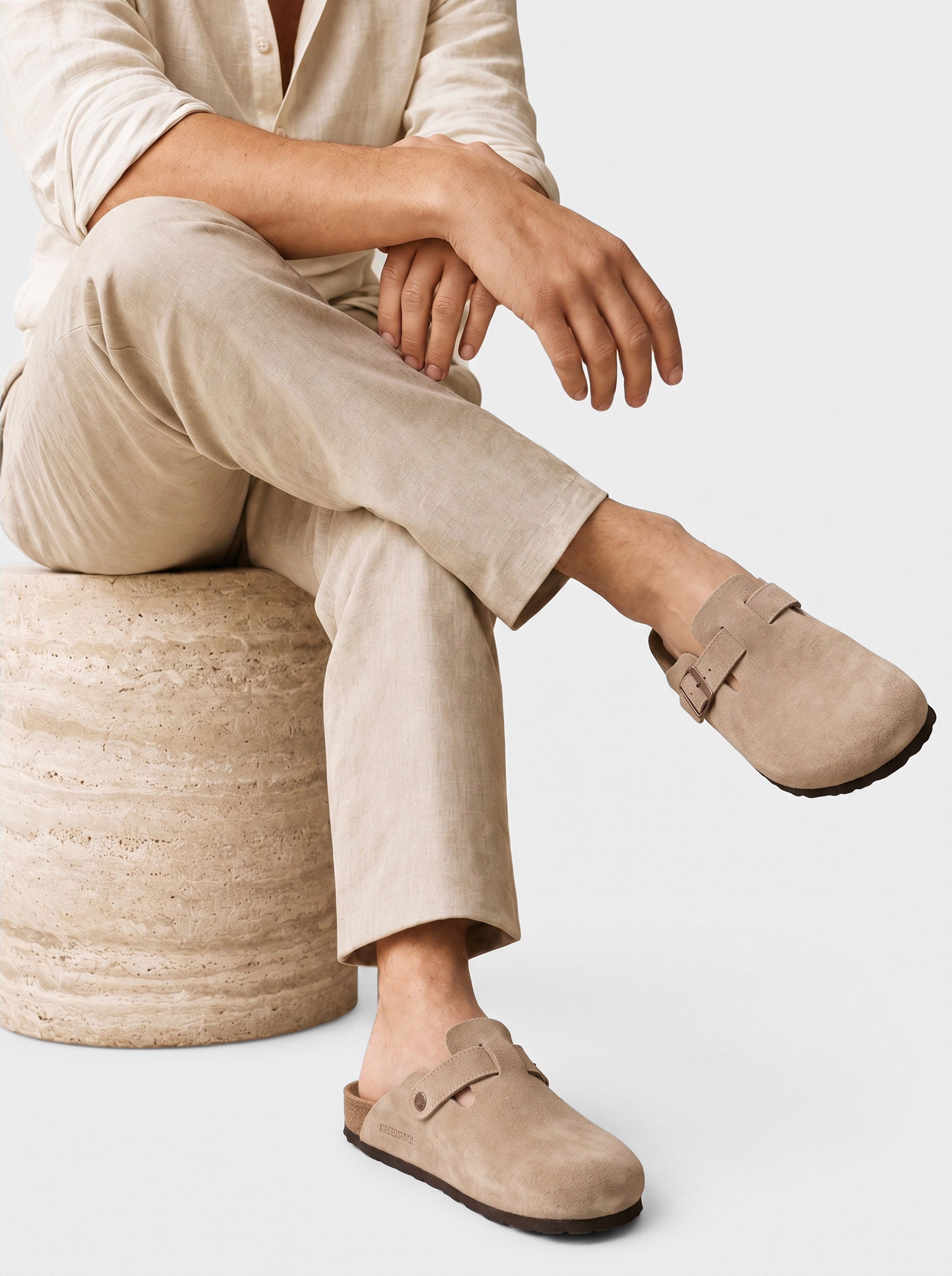 Sabot in pelle scamosciata Essential - Aurelio Club
