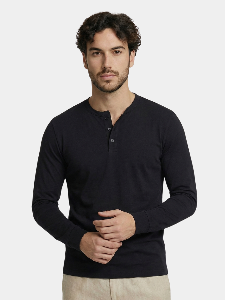 Maglia serafino a maniche lunghe Minimal - Aurelio Club