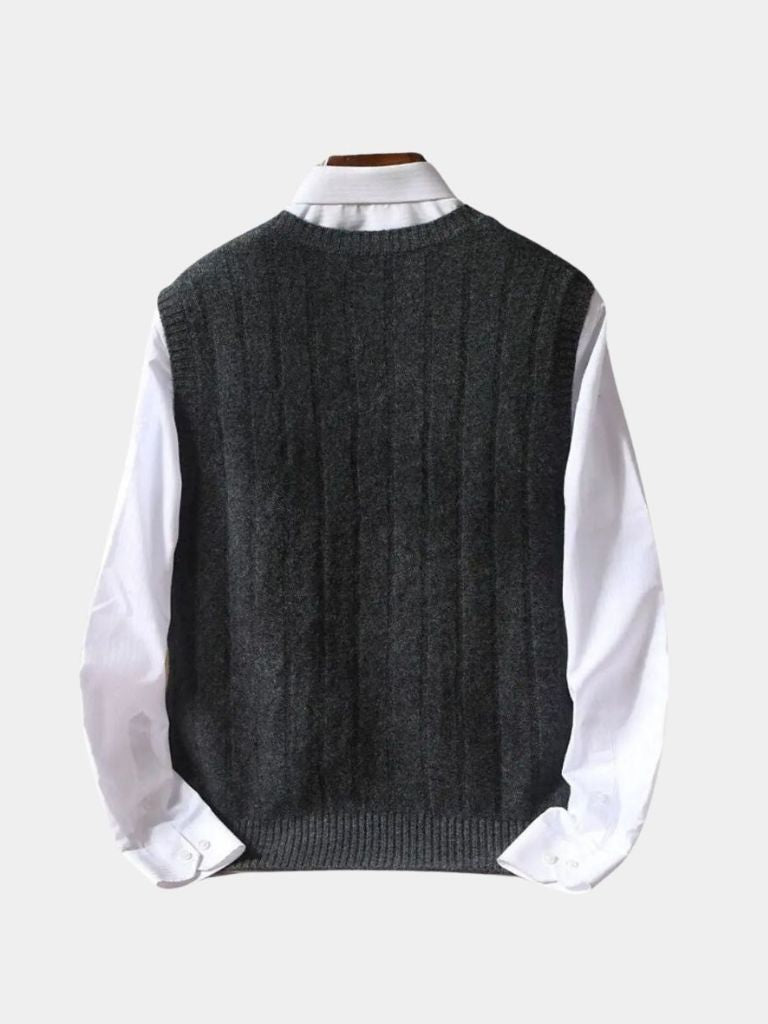 Gilet in lana con scollo a V - Aurelio Club