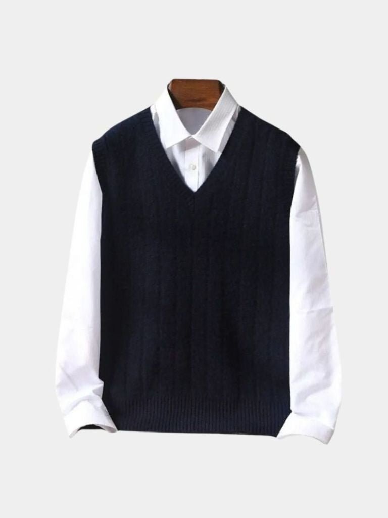Gilet in lana con scollo a V - Aurelio Club