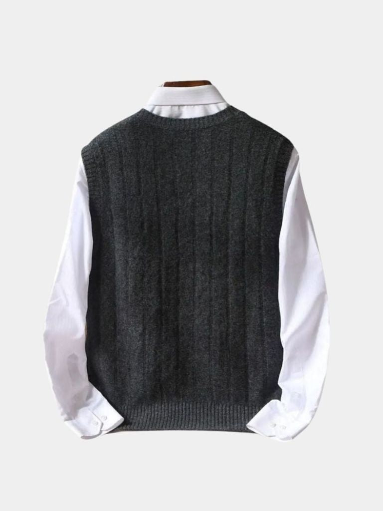 Gilet in lana con scollo a V - Aurelio Club