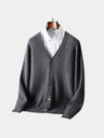 Cardigan in lana merino con scollo a V - Aurelio Club