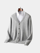 Cardigan in lana merino con scollo a V - Aurelio Club