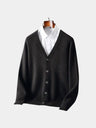 Cardigan in lana merino con scollo a V - Aurelio Club