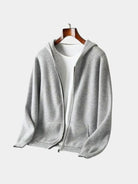 Maglia in lana merino con cappuccio e zip - Aurelio Club