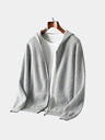 Maglia in lana merino con cappuccio e zip - Aurelio Club
