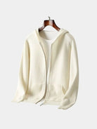 Maglia in lana merino con cappuccio e zip - Aurelio Club