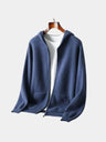 Maglia in lana merino con cappuccio e zip - Aurelio Club