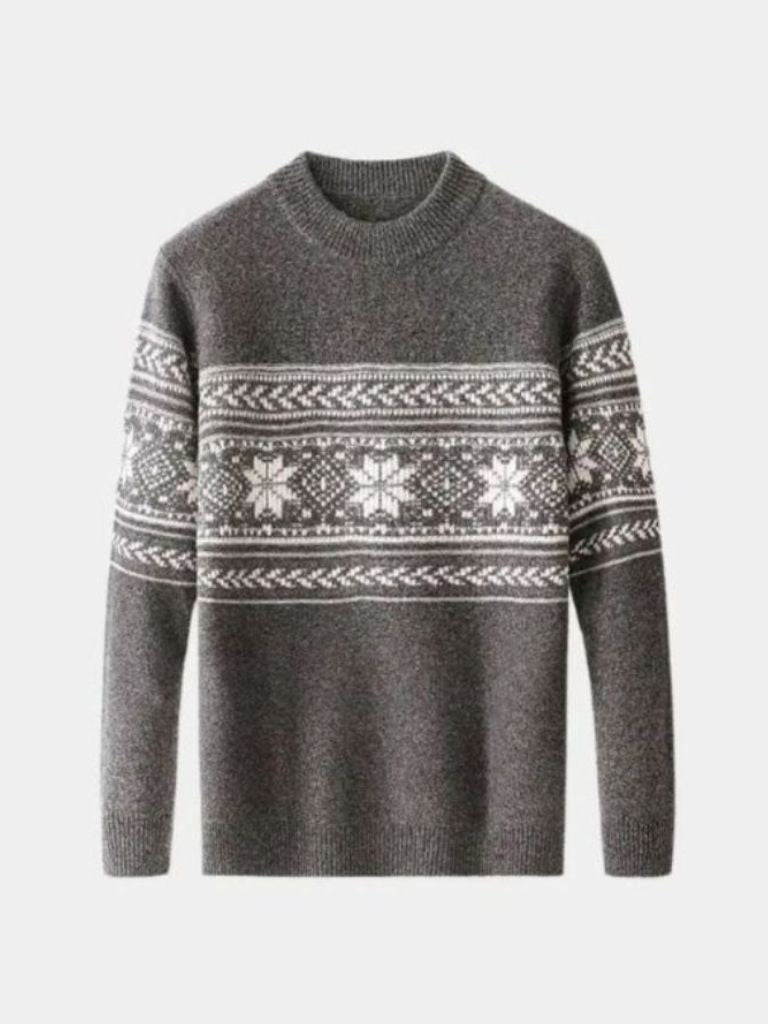 Maglia in lana con motivo Fair Isle - Aurelio Club