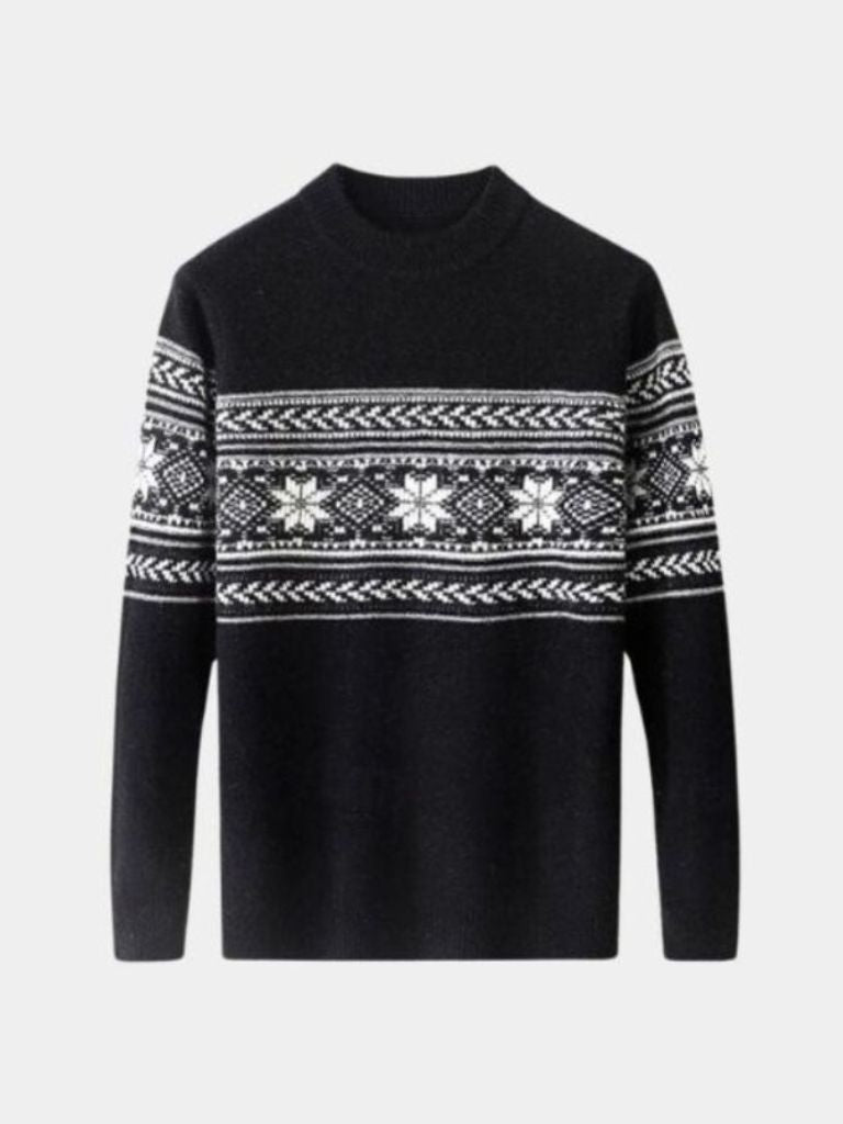 Maglia in lana con motivo Fair Isle - Aurelio Club