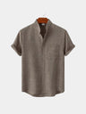 Camicia in lino a maniche corte Resort - Aurelio Club