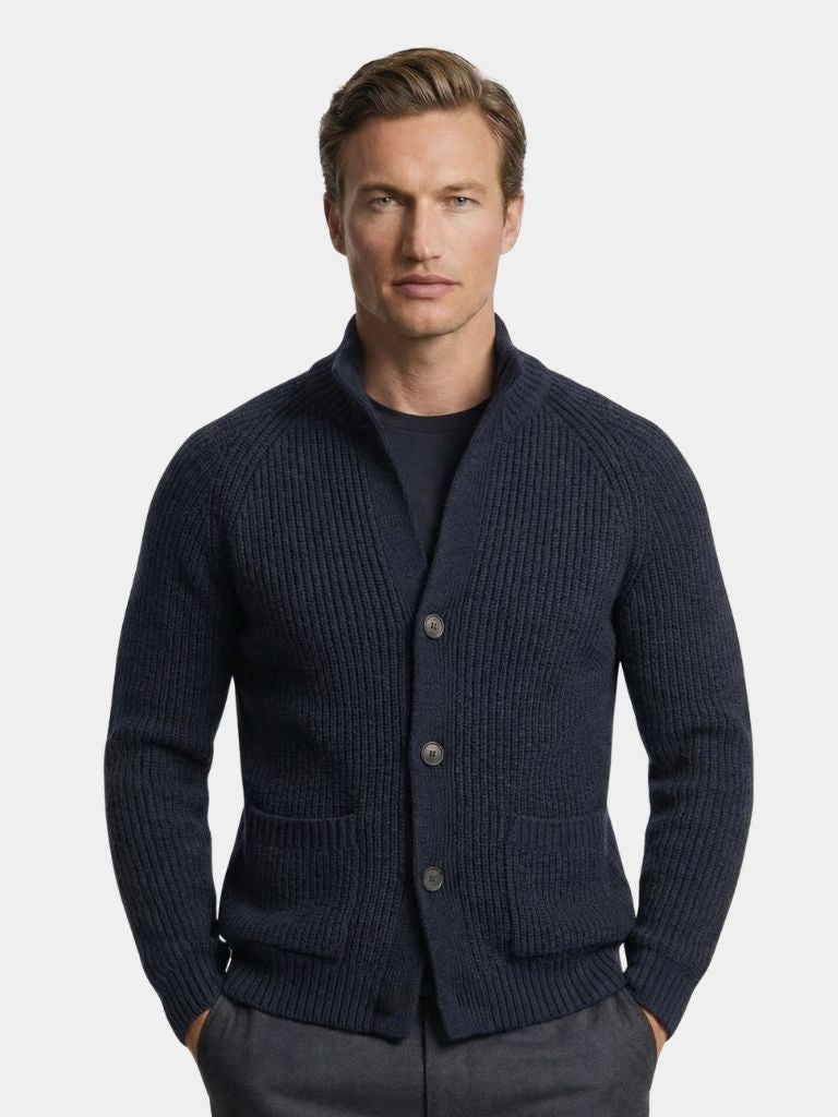Cardigan Heritage con bottoni e tasche - Aurelio Club