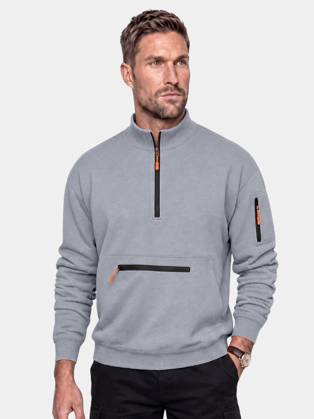 Pullover Regent Utility con zip corta - Aurelio Club