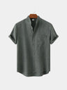 Camicia in lino a maniche corte Resort - Aurelio Club