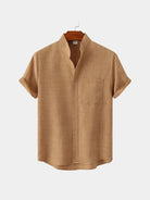 Camicia in lino a maniche corte Resort - Aurelio Club