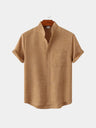 Camicia in lino a maniche corte Resort - Aurelio Club