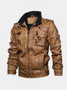 Giacca Rogue in pelle con tasche - Aurelio Club