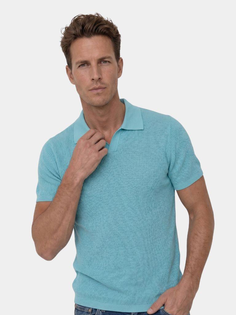 Polo in maglia senza bottoni - Aurelio Club