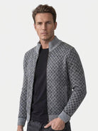 Cardigan jacquard con bottoni - Aurelio Club