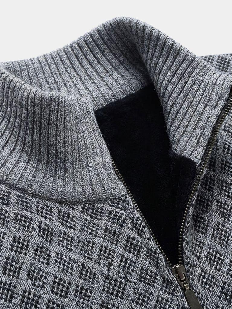 Cardigan jacquard con bottoni - Aurelio Club