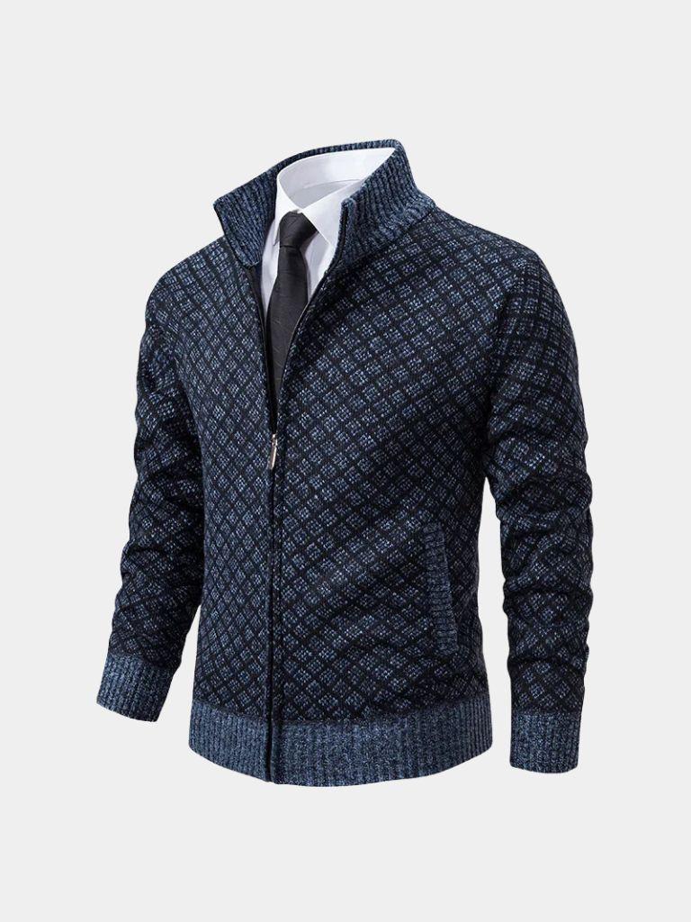 Cardigan jacquard con bottoni - Aurelio Club