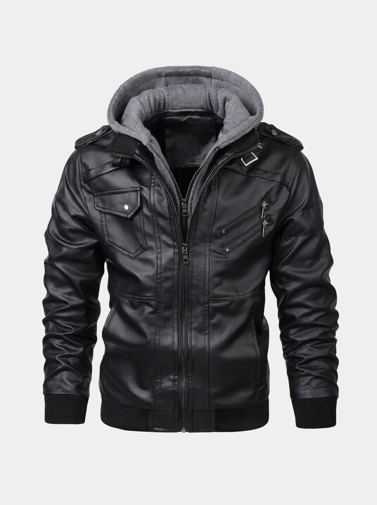 Giacca Ignis d'ispirazione motociclistica con zip - Aurelio Club