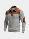 Pullover Camborne con mezza zip e toppe ai gomiti - Aurelio Club