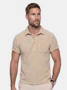 Camicia a maniche corte con lavorazione a rilievo - Aurelio Club