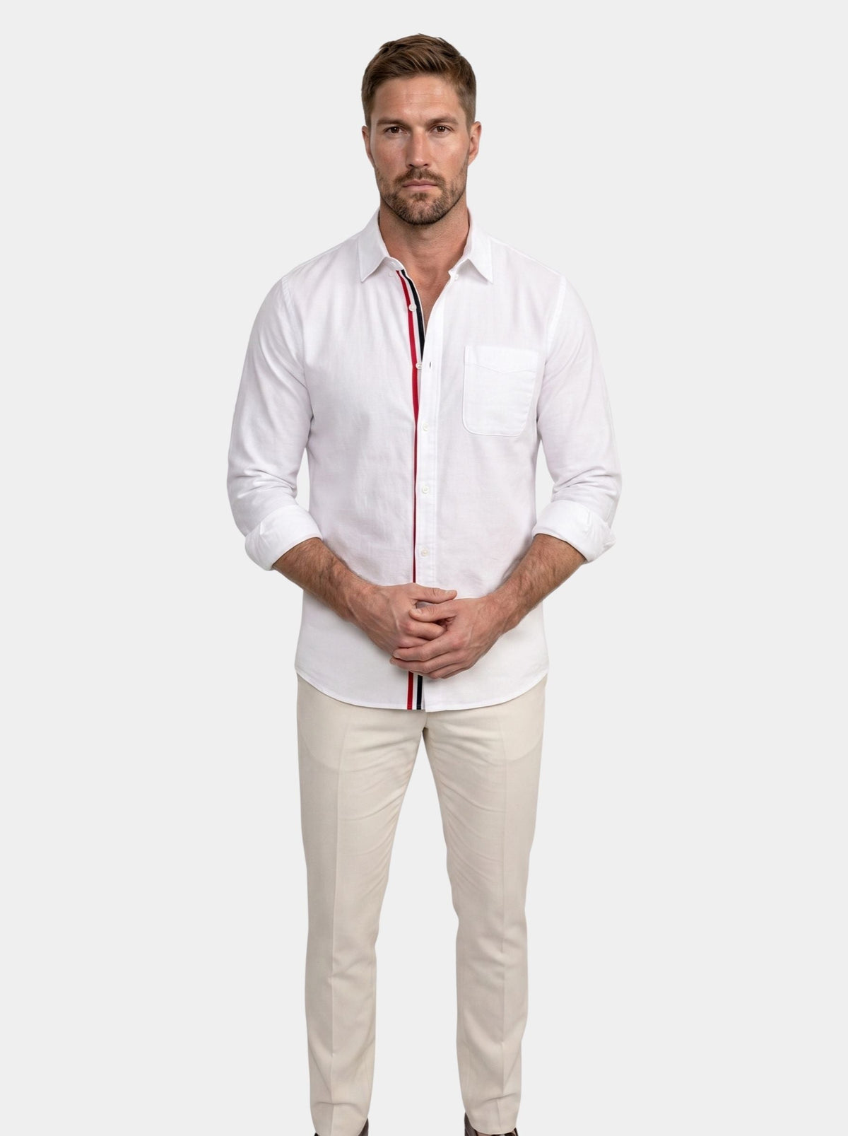 Camicia Vincenzo in lino a maniche lunghe - Aurelio Club