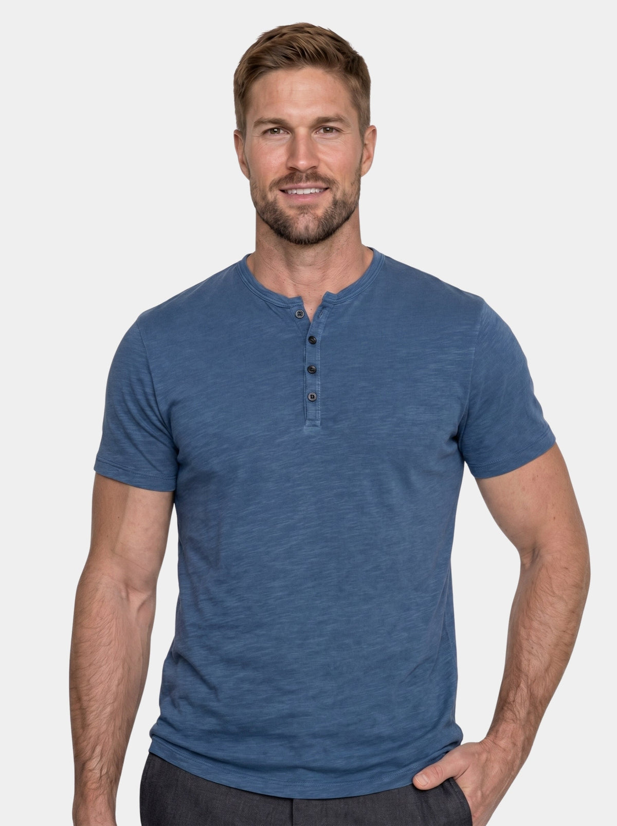 T-shirt serafino a maniche corte - Aurelio Club