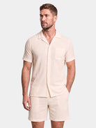 Completo camicia e bermuda in velluto a coste - Aurelio Club