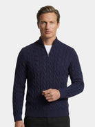 Completo Oxford con cardigan, pantaloni e mocassini - Aurelio Club