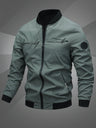 Giacca uomo con collo bomber e ricamo
