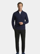 Completo Oxford con cardigan, pantaloni e mocassini - Aurelio Club
