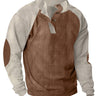 Pullover uomo a blocchi di colore con collo alto