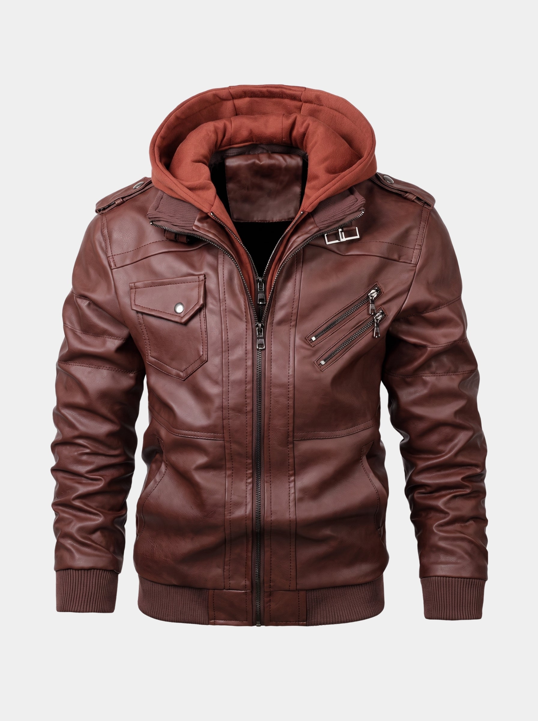 Giacca Ignis d'ispirazione motociclistica con zip - Aurelio Club