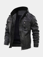 Giacca Rogue in pelle con tasche - Aurelio Club