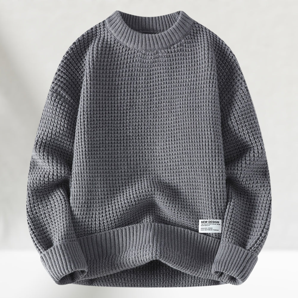 Pullover uomo girocollo a nido d’ape