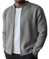 Cardigan uomo a coste con zip