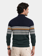 Pullover in maglia con mezza zip - Aurelio Club