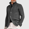 Cardigan uomo in maglia con collo alto e bottoni