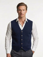 Gilet in lana e cashmere con bottoni - Aurelio Club