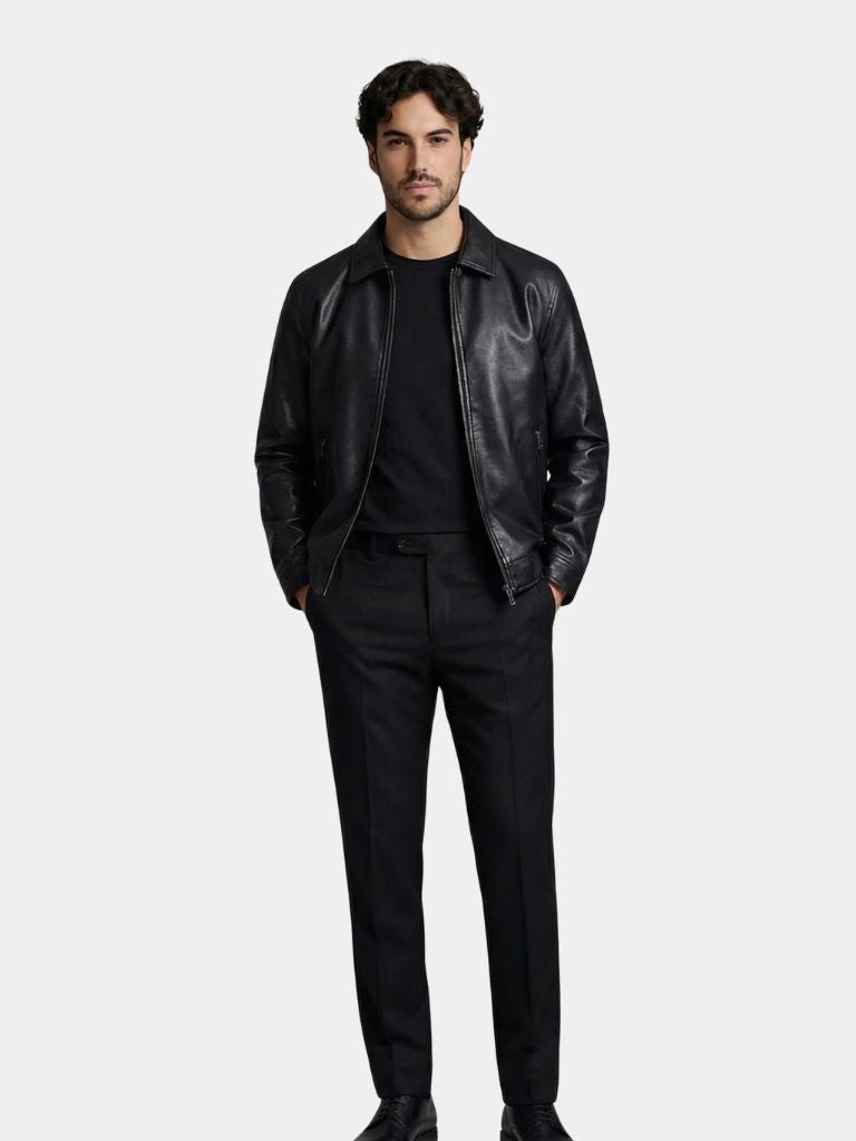 Giacca Denver in similpelle con zip - Aurelio Club