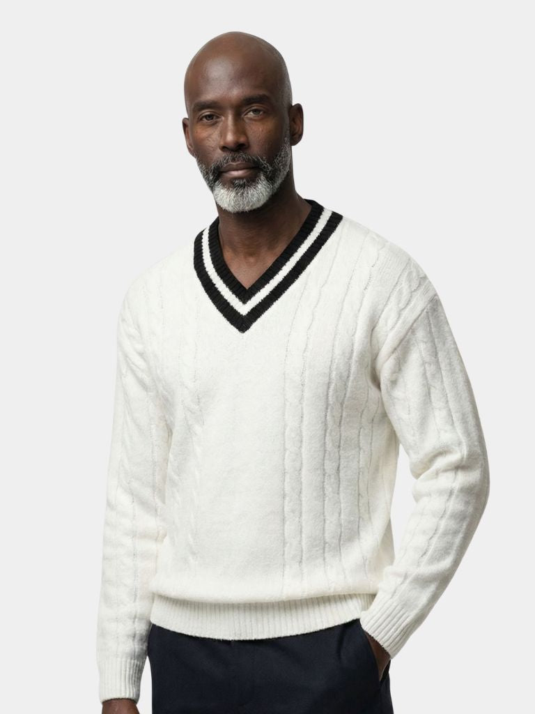 Pullover Minimal con scollo a V - Aurelio Club