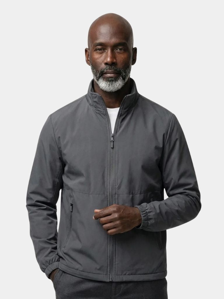 Giacca slim con collo alto e zip - Aurelio Club