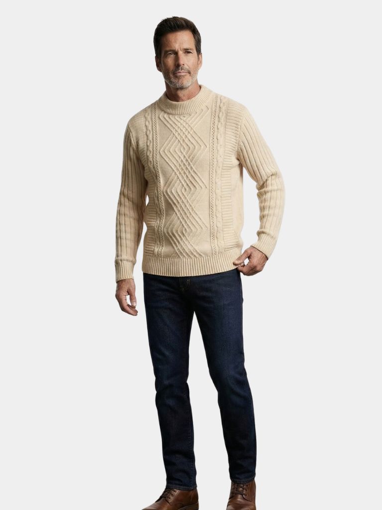 Pullover Minimal con lavorazione a rilievo - Aurelio Club