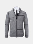 Giacca in maglia Graphite con motivo geometrico - Aurelio Club